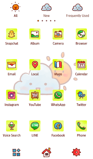Cloudy Weather Theme +HOME Screen 3