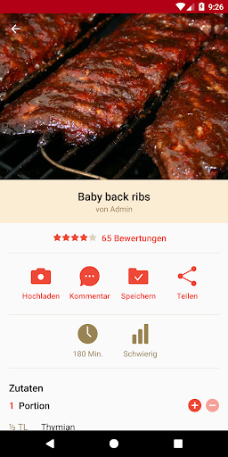 Android application Grillrezepte 2 screenshort