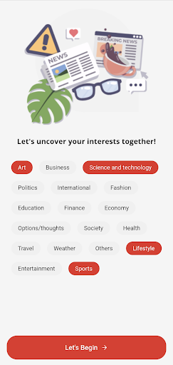 Android application QuickSamachar screenshort