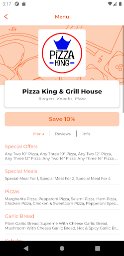 Pizza King & Grill House Screen 2