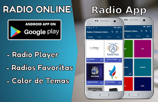 Android application Radios Cristianas Colombianas screenshort
