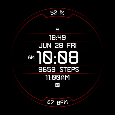 The EXTRACT digital watch face screenshot 9