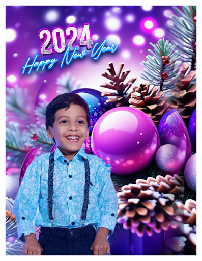 Happy New Year 2024 Greetings Screen 2