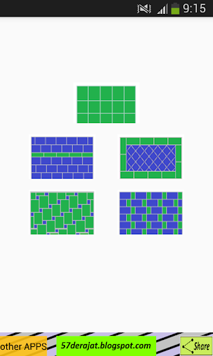 Android application Tile Calculator screenshort