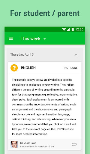 eSchool Agenda Screenshot 4 - AppWisp.com