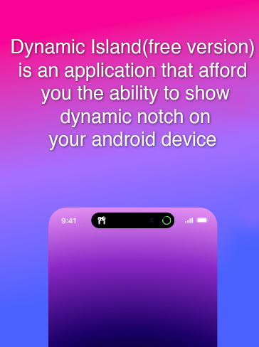 Android application Dynamic island(androidversion) screenshort