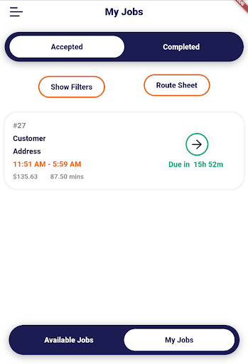 Independent Waste Driver App Screen 2
