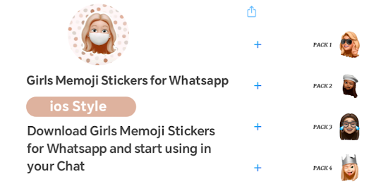 Girls Memoji Stickers