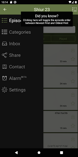 Android application 23 Minutes a Daf! screenshort