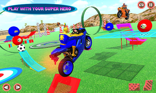 Superheros City Bike 3D : Stunts racing Game 2021 1.0 APK + Mod (Unlimited money) untuk android