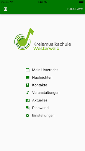 Android application Kreismusikschule Westerwald screenshort