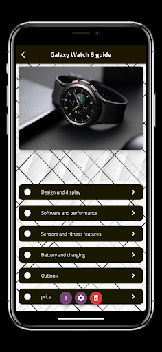 Android application Samsung Galaxy Watch 6 guide screenshort