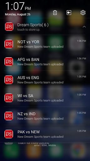 Android application D-Sports, Teams Prediction screenshort