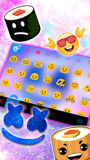 Galaxy Sky Dj Keyboard Theme Screen 3