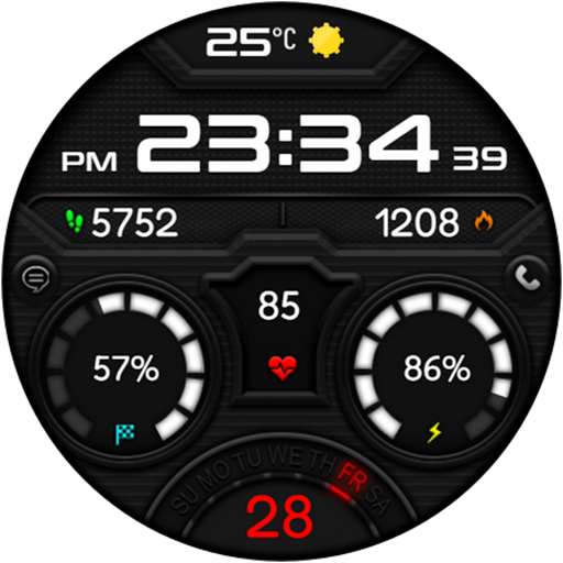 TurboTick Digital watch face
