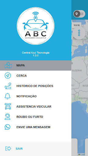 Android application ABC Rastreamento screenshort
