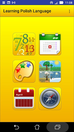 Android application Learning Polish language (less screenshort
