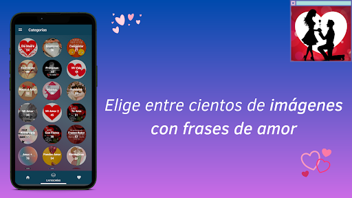 Android application Frases para Enamorar Más screenshort