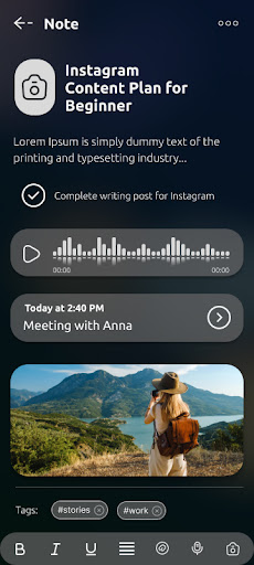 WriterMe - Extended Notes App Screen 3