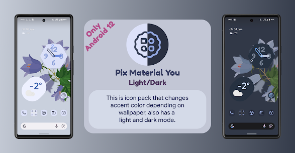 Pix Material You Light/Dark (MOD APK, Paid/Patched) v1.2 1
