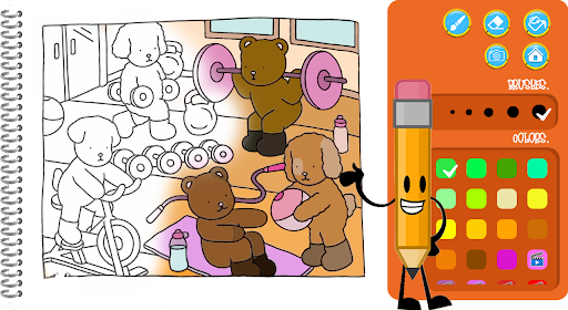Android application Bobbie Goods' - Coloring Book screenshort