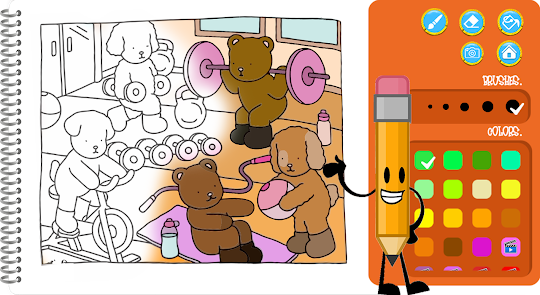 Bobbie Goods: Kids Coloring Book with Bobbie Goods, Bear, Bobby