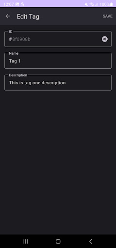 Tag Control Screen 3