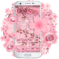 Lovely Pink Sakura3D иконки тем фоновых HD