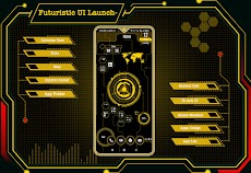 Futuristic UI Launcherのおすすめ画像1