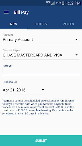 WAFCU Mobile Banking Screenshot 4 - AppWisp.com