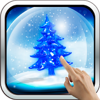 Magic Touch Snowy Christmas Tree Live Wallpaper