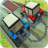 Chained Tractor Race Driving : Farming Simulator icon