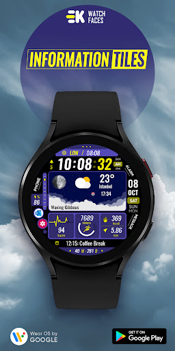 Android application Information Tiles - Watch Face screenshort