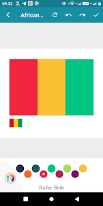 Африканские флаги: раскраска