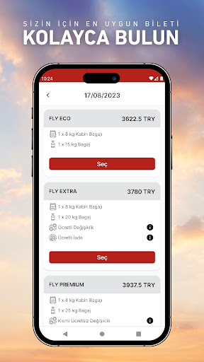 Android application FLY KIBRIS AIRLINES screenshort