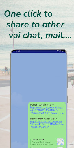 Save - Share Location Map