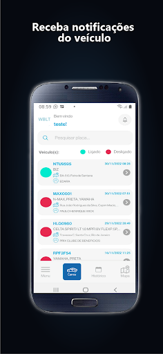 Android application Monitoramento WBLT screenshort