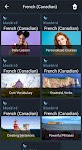screenshot of Learn Canadian French. Speak C