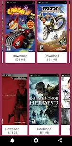 PSP Games Files Downloader