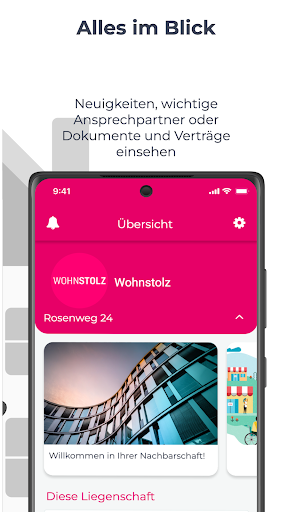 Android application WOHNSTOLZ screenshort