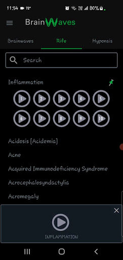 Brainwaves - Rife - Hypnosis Screen 3