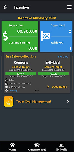 sandmerit KPI System Screen 2