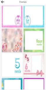 Baby Month Photo Frames