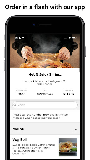 Android application Hot N Juicy Shrimp Ldn Ltd screenshort