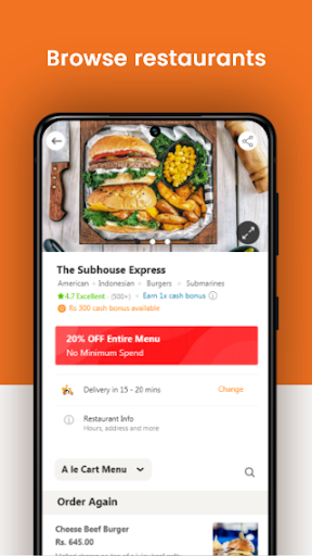 Android application EatMe screenshort