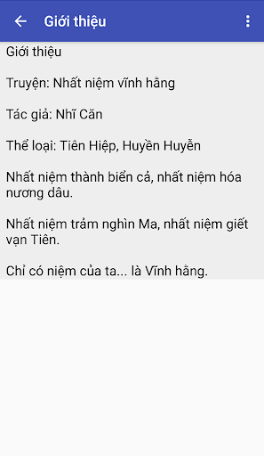 Android application Nhat niem vinh hang offline screenshort