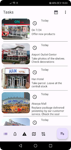 Android application 7 Task screenshort
