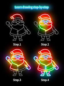Screenshot 17 Draw Glow Christmas 2023 android
