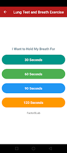 Lung Test and Breath Exercise