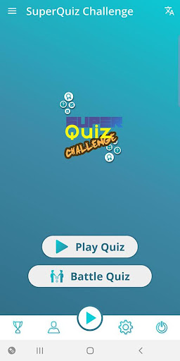 Android application SuperQuiz Challenge screenshort